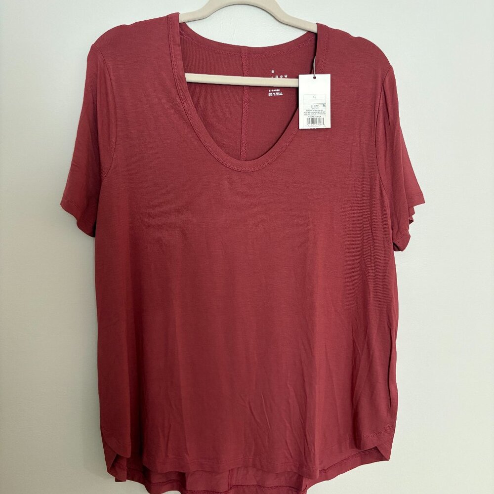 NWT A New Day Women’s T-Shirt – Pink – Size XL